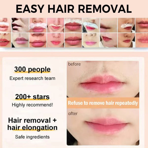 Jemný a bezbolestný krém na odstraňovanie chĺpkov na tvári