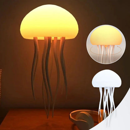 Zvukovo ovládaná gradientná lampa v tvare medúzy s tancujúcimi chápadlami