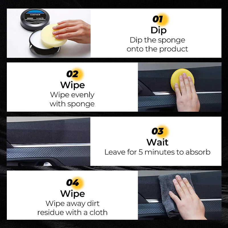 Čistiaca a ošetrujúca pasta – na autá, pohovky a leštenie kože! ✨