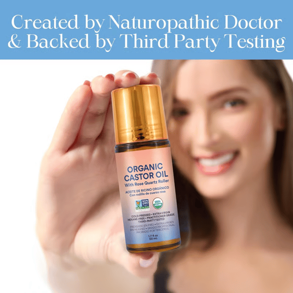 ✨ Roll-on s organickým ricínovým olejom - pre žiarivú pleť, svieže vlasy a relaxáciu