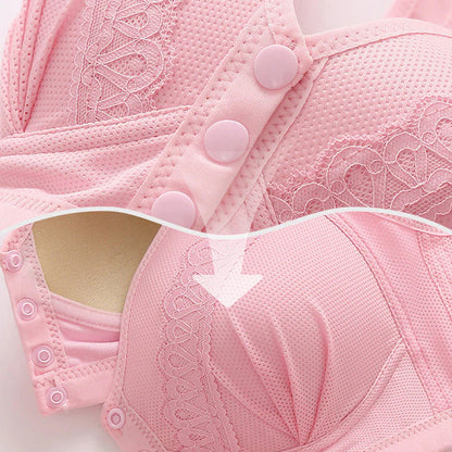 Priedušná bavlnená podprsenka so zapínaním vpredu, príjemná na pokožku