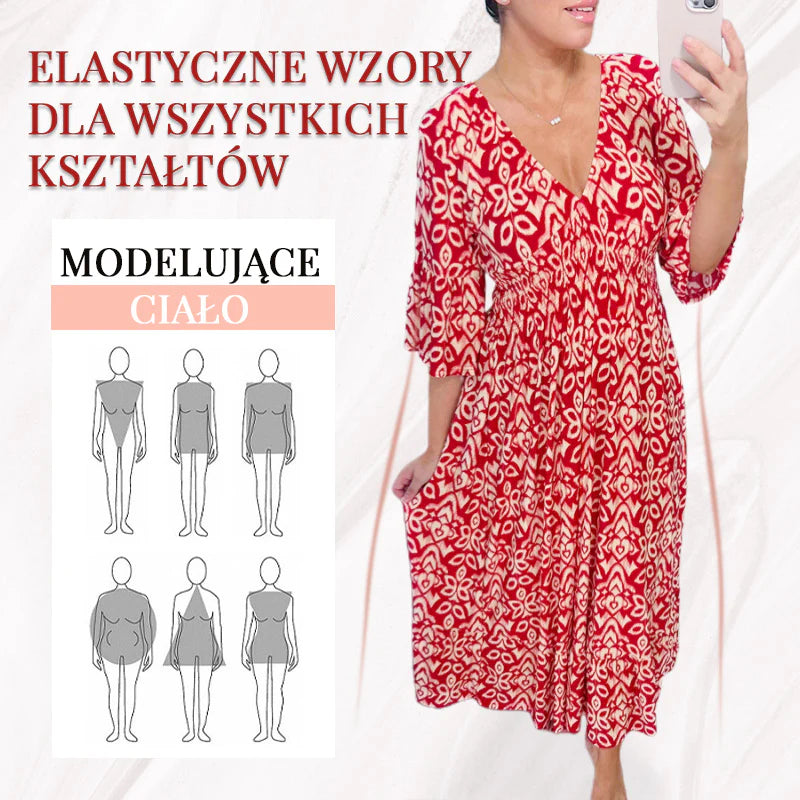 ✨Nové kvetinové ležérne šaty s výstrihom do V