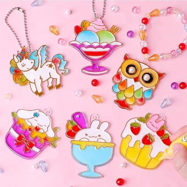 Sada na umenie a remeslá pre domácich majstrov s krištáľovými farbami