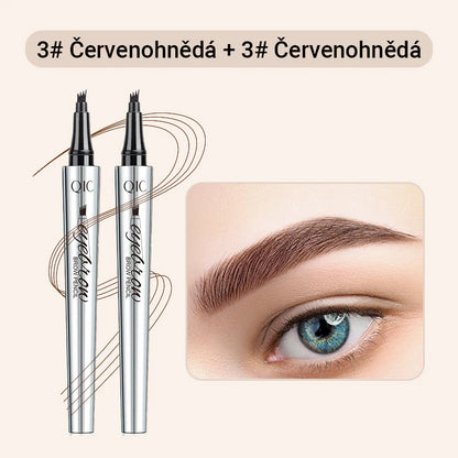Viacúčelová ceruzka na obočie so 4 hrotmi (2 ks)