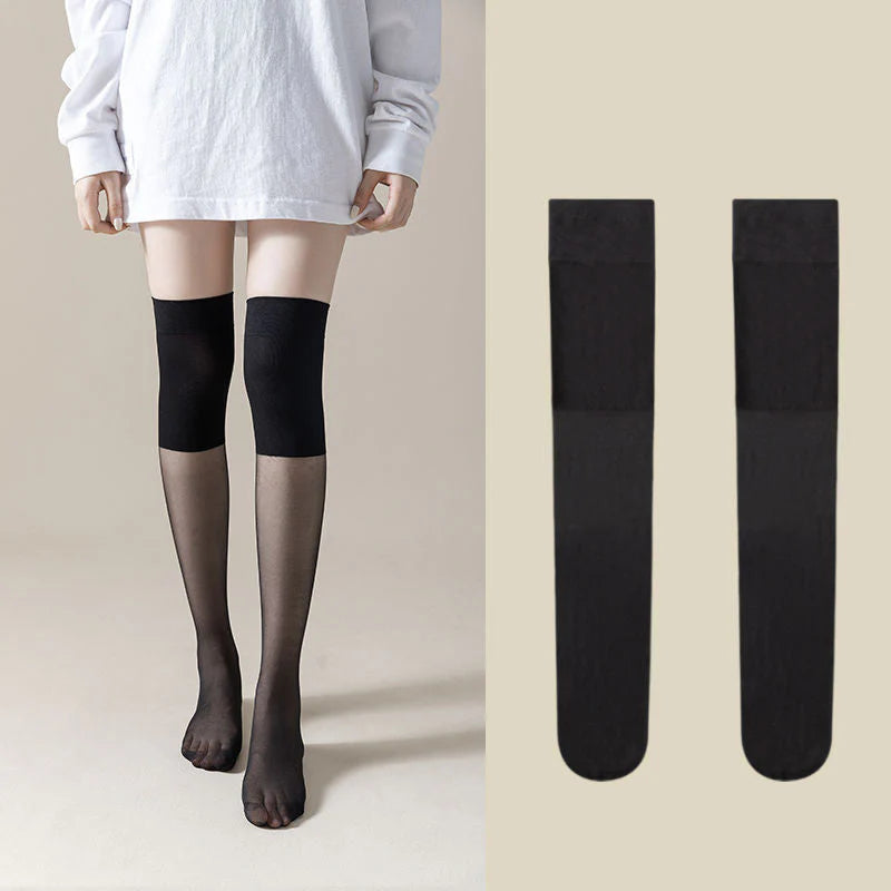 Podkolienkové ponožky s funkciou proti zatrhnutiu