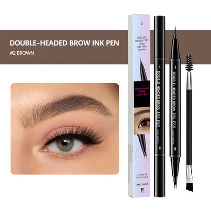 【Kúp 1 a získaj 1 zadarmo】☔Obojstranná ceruzka na obočie a štetec