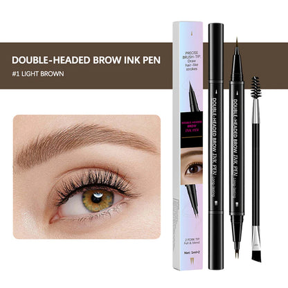 【Kúp 1 a získaj 1 zadarmo】☔Obojstranná ceruzka na obočie a štetec