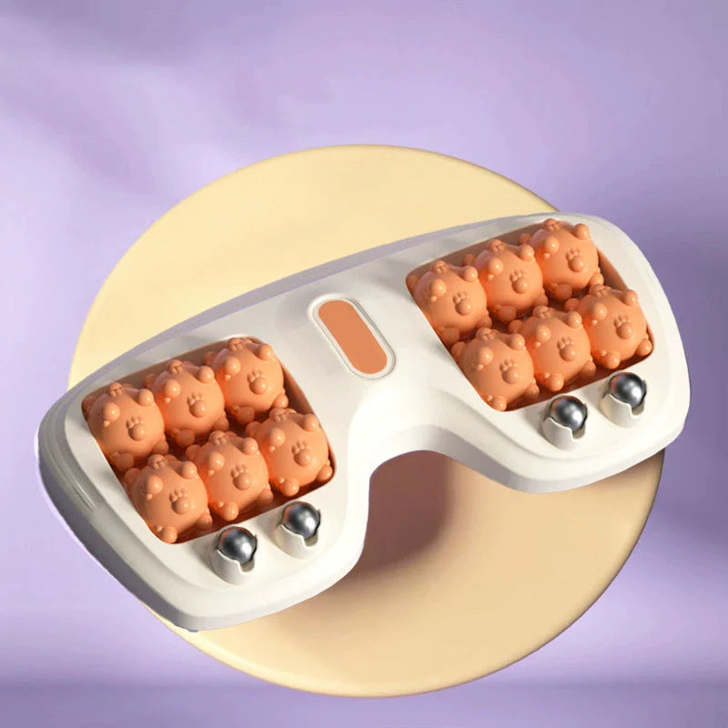 Prenosný dvojitý masážny valec na chodidlá