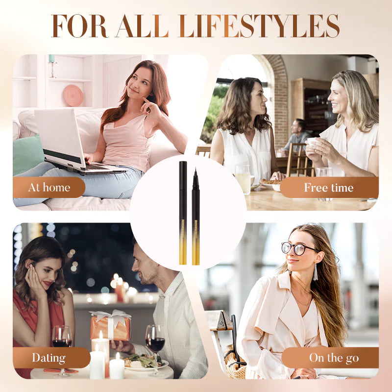 Vodotesné tekuté očné linky