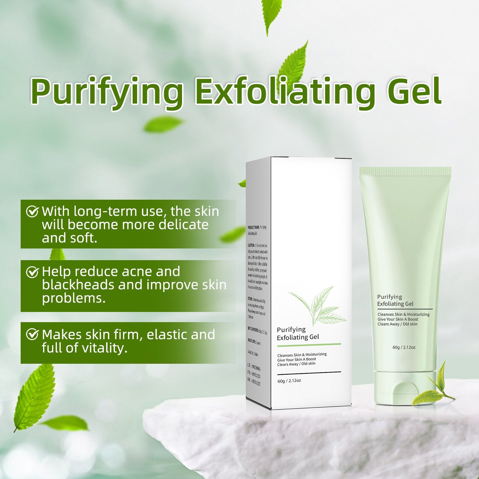 Čistiaci exfoliačný gél GreTeam