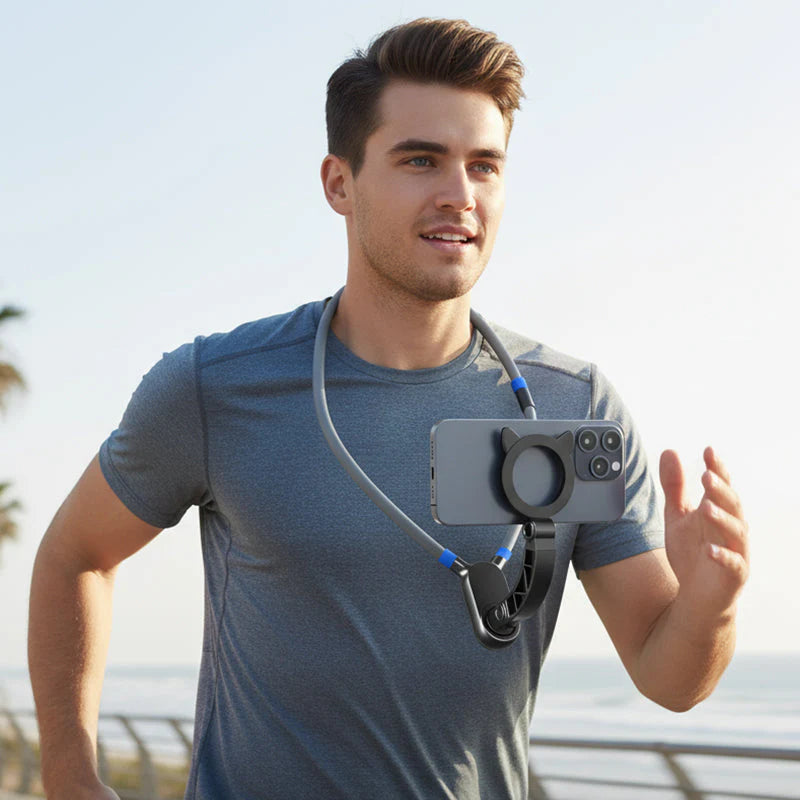 Magnetický držiak na telefón na krk s funkciou handsfree