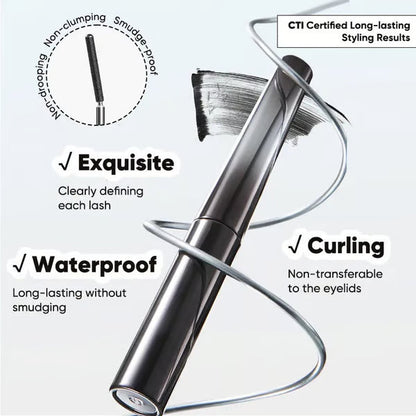 24 HR Waterproof 3D Natural Curling & Extension Eyelash Iron Mascara