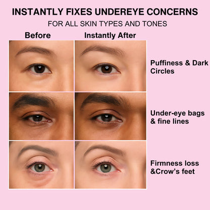 Okamžité sťahovanie očí - zloženie bezpečné aj na make-up