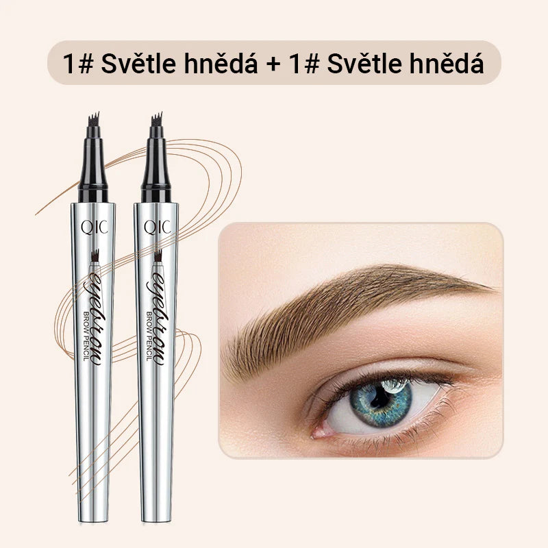 Viacúčelová ceruzka na obočie so 4 hrotmi (2 ks)