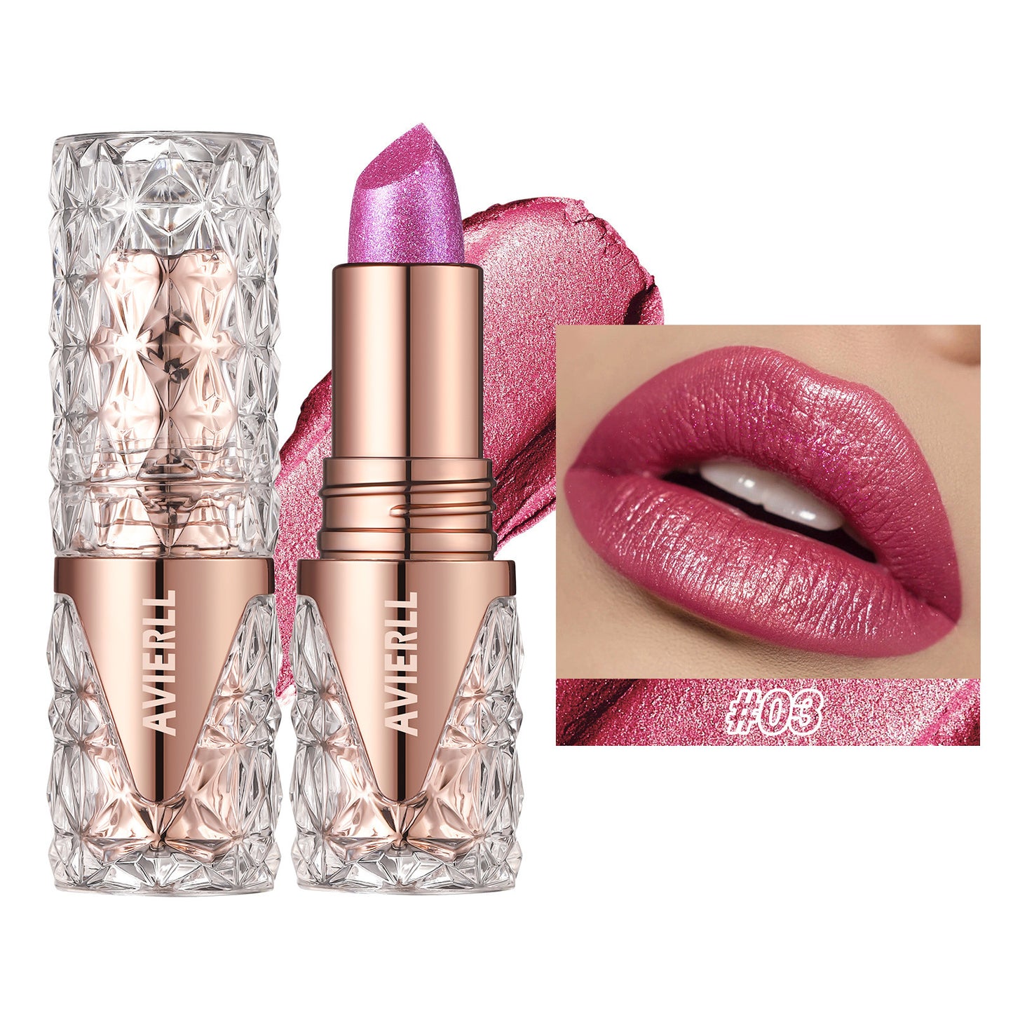 Aura Kiss Glitter Lipstick
