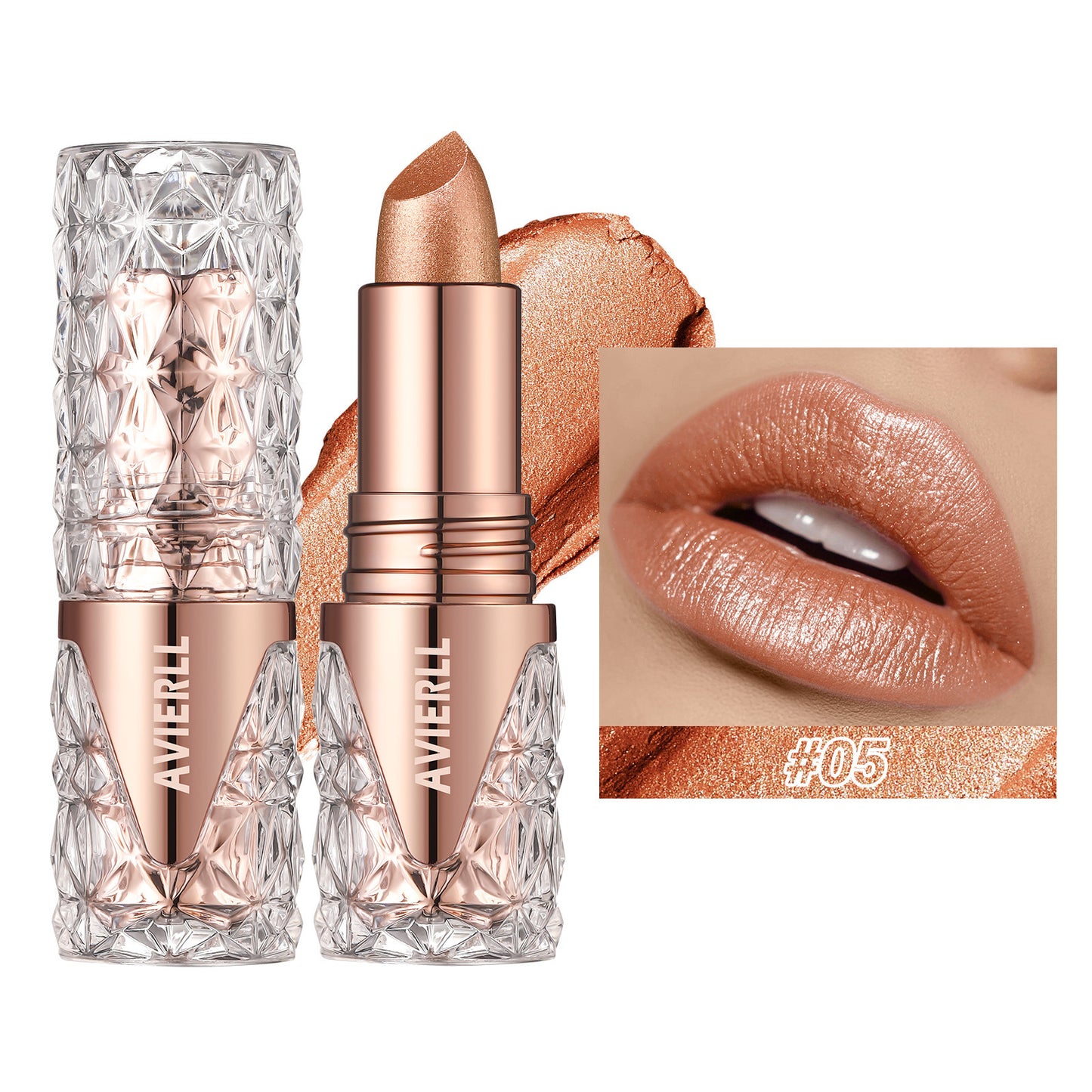 Aura Kiss Glitter Lipstick