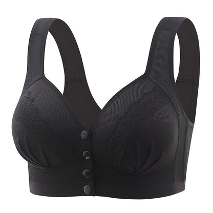 Priedušná bavlnená podprsenka so zapínaním vpredu, príjemná na pokožku