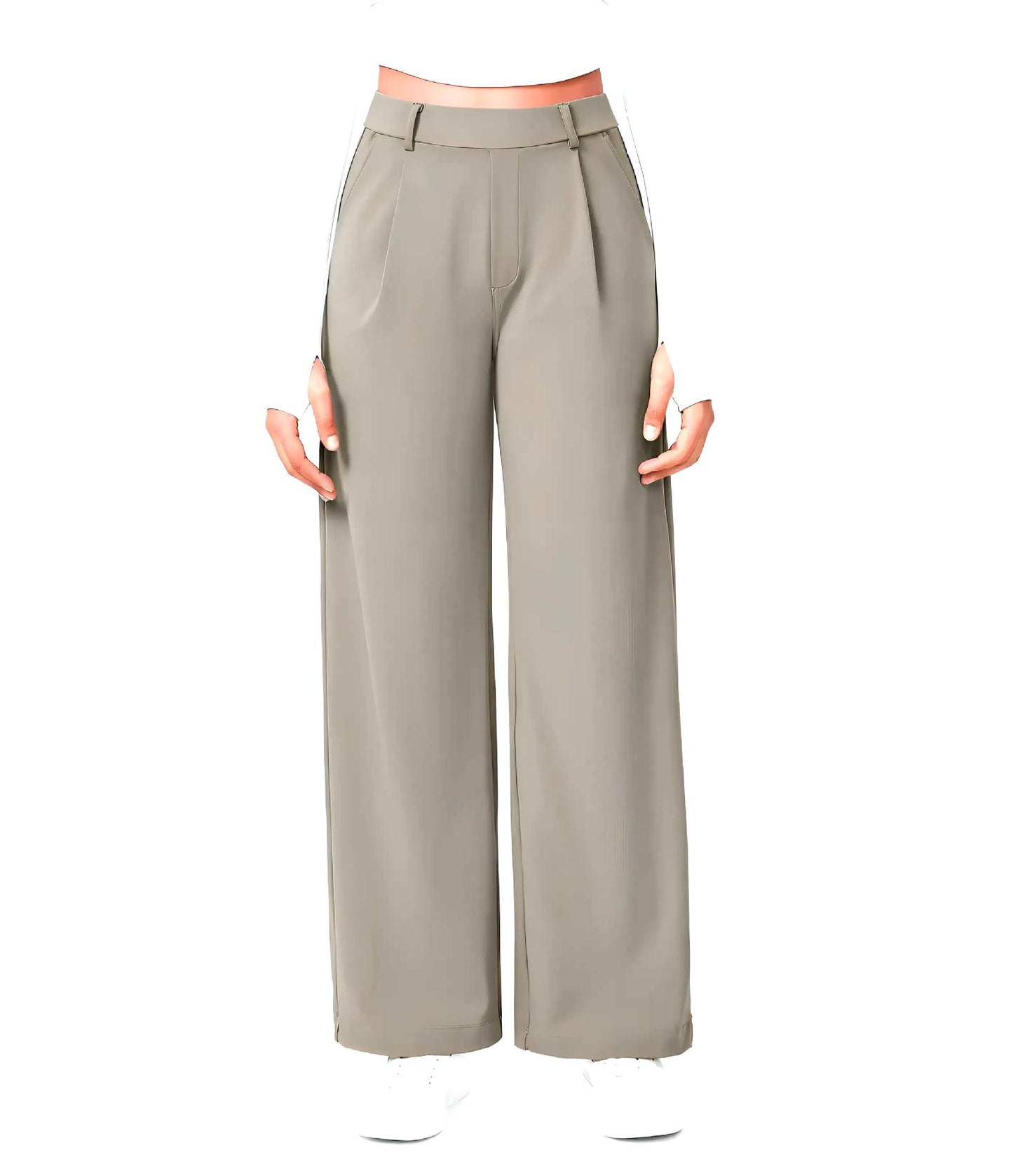Loose-fit straight-leg pants