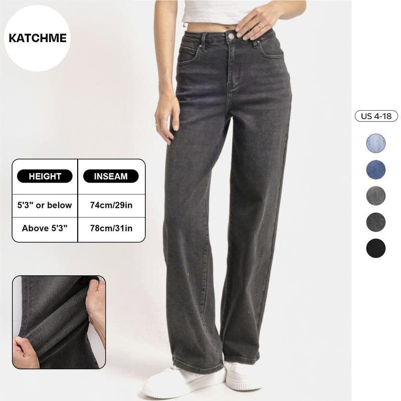 Najpredávanejšie dámske džínsy rovného strihu so širokými nohavicami – prémiové pranie, štýlové bez námahy a ideálne na každodenné nosenie