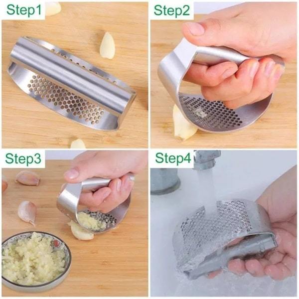 Tłuczek do czosnku ze stali nierdzewnej