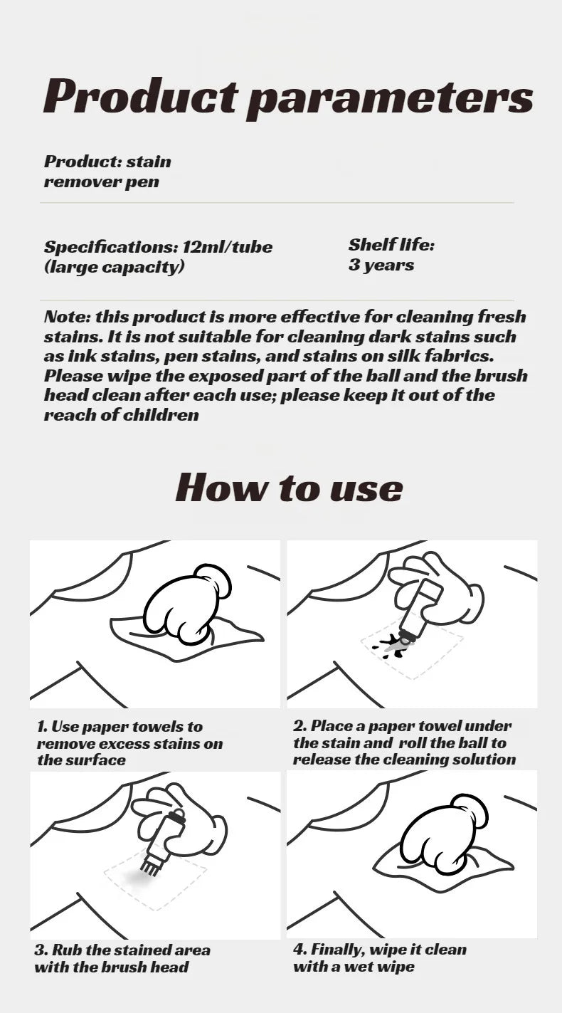 Prenosné pero na odstraňovanie škvŕn