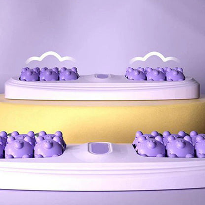 Prenosný dvojitý masážny valec na chodidlá