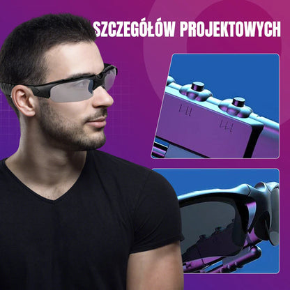 2025 Bezdrôtové Bluetooth polarizované športové okuliare
