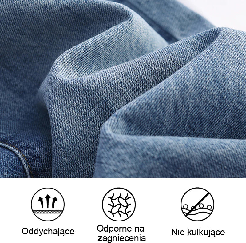 牛仔裤  01   ?Sprane jeansy ze stretchem podciągające brzuch i podnoszące biodra?