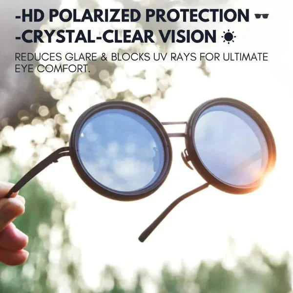 nastaviteľné tmavé polarizačné okrúhle slnečné okuliare