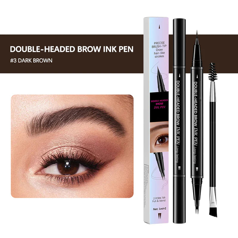 【Kúp 1 a získaj 1 zadarmo】☔Obojstranná ceruzka na obočie a štetec