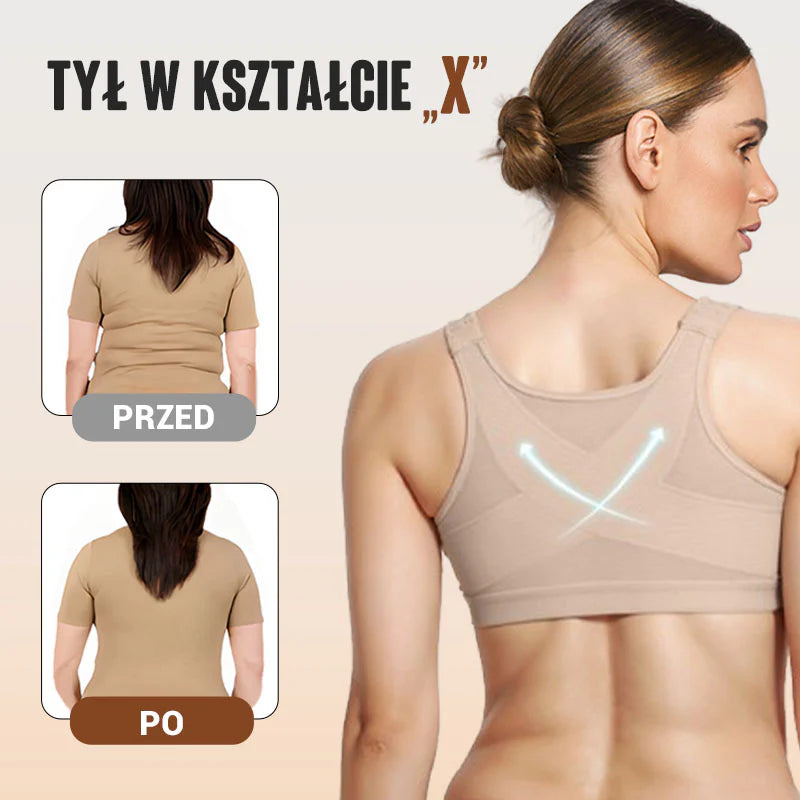 Biustonosz Bezprzewodowy z Zapięciem z Przodu dla Kobiet