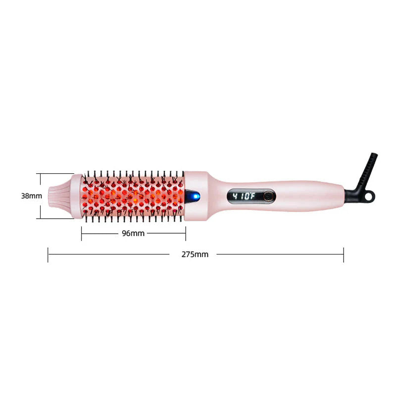 ? 2-in-1 Hair Straightener & Curler – Ionic Anti-Scald Styling Brush with Fast Heating & Adjustable Temperature (Perfect for All Hair Types)