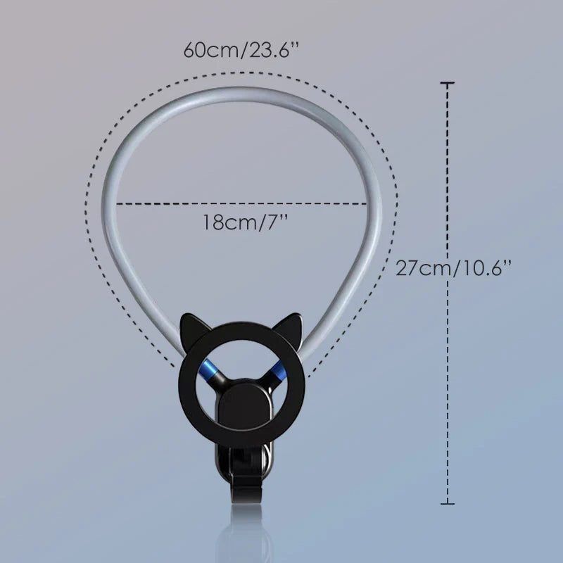 Magnetický držiak na telefón na krk s funkciou handsfree
