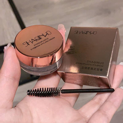 Stereoplastický krém na fixáciu obočia, dlhotrvajúci rýchloschnúci gél na obočie, krém na fixáciu obočia Wild Eyebrow Fixing Cream