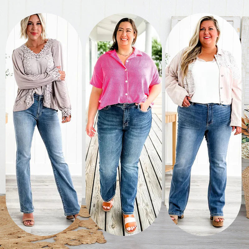 牛仔裤  01   ?Sprane jeansy ze stretchem podciągające brzuch i podnoszące biodra?