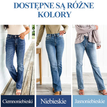 牛仔裤  01   ?Sprane jeansy ze stretchem podciągające brzuch i podnoszące biodra?