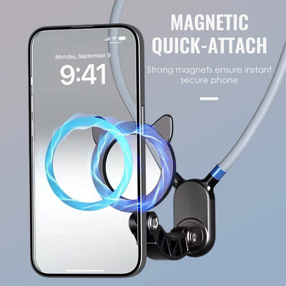 Magnetický držiak na telefón na krk s funkciou handsfree