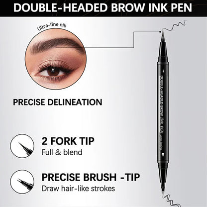 【Kúp 1 a získaj 1 zadarmo】☔Obojstranná ceruzka na obočie a štetec