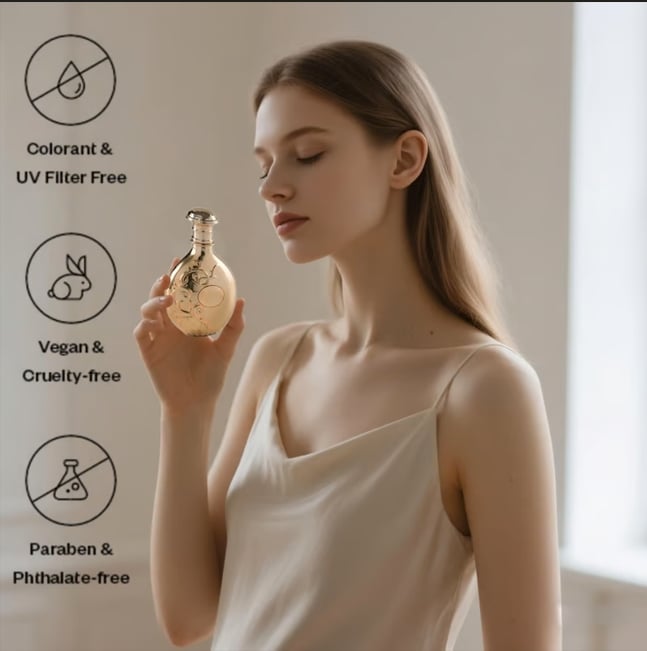Nyla EDP od Acknowledge Prestige – Luxusná zmes ovocných, kvetinových a teplých drevitých tónov pre elegantnú a dlhotrvajúcu vôňu.