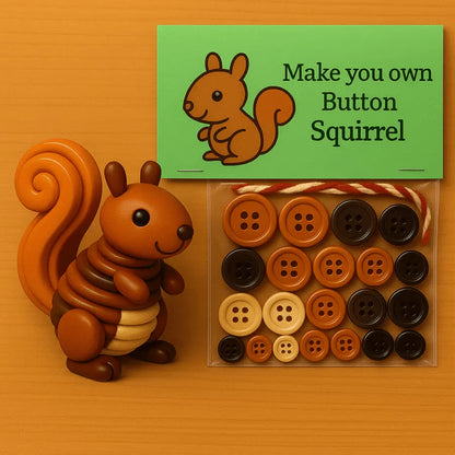 Vianočné ozdoby so zvieratkami vyrobené z gombíkov svojpomocne