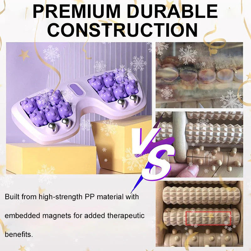 Prenosný dvojitý masážny valec na chodidlá