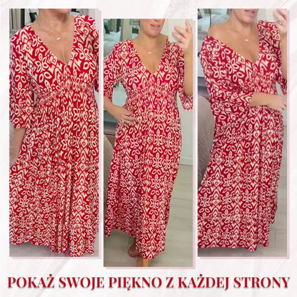 ✨Nové kvetinové ležérne šaty s výstrihom do V