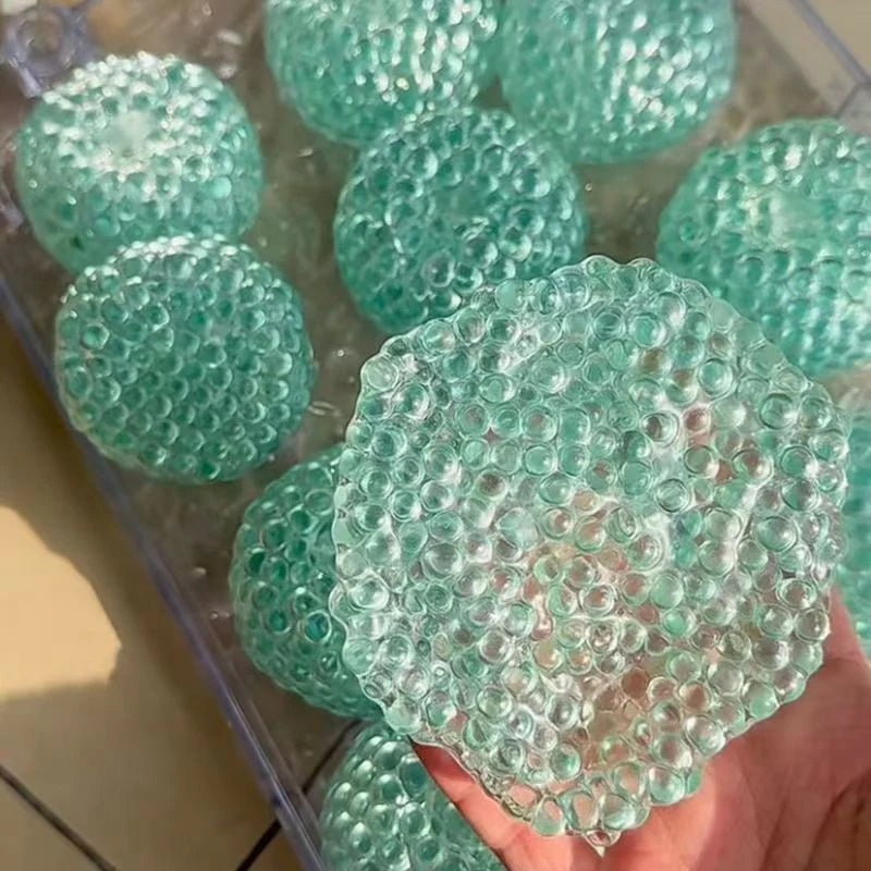 (🔥Kúp 2 a získaj 3 zadarmo🔥)Ručne vyrobené zelené sklenené guľôčky na odbúranie stresu