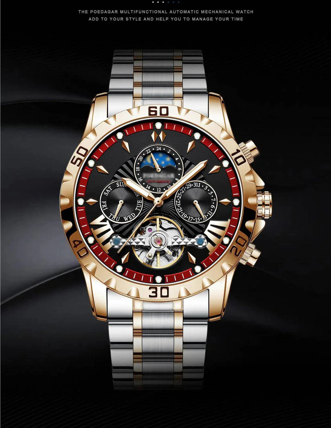 ⌚Úplne nové švajčiarske vodotesné automatické mechanické hodinky
