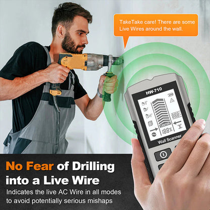 Ručný detektor kovov a stien 2 v 1 – Nájdite kov a skryté káble za pár sekúnd!