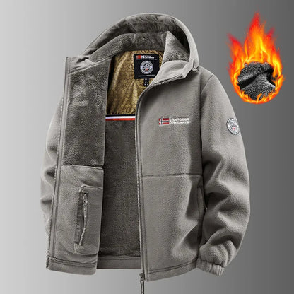 Pánska termoflísová bunda Graphene – ultrateplá zimná bunda s podšívkou Heat-Lock a vetruodolným dizajnom