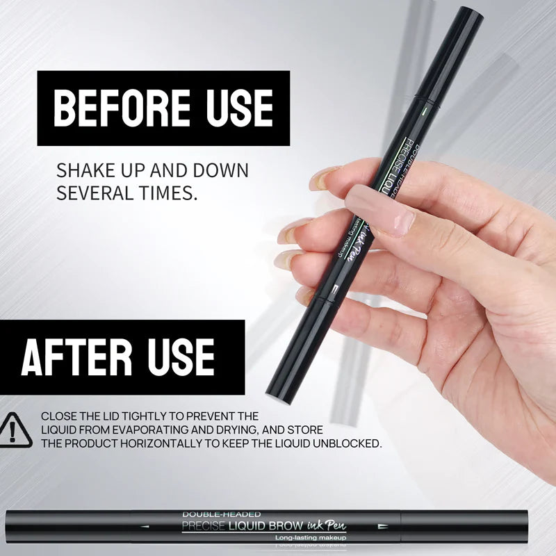 【Kúp 1 a získaj 1 zadarmo】☔Obojstranná ceruzka na obočie a štetec