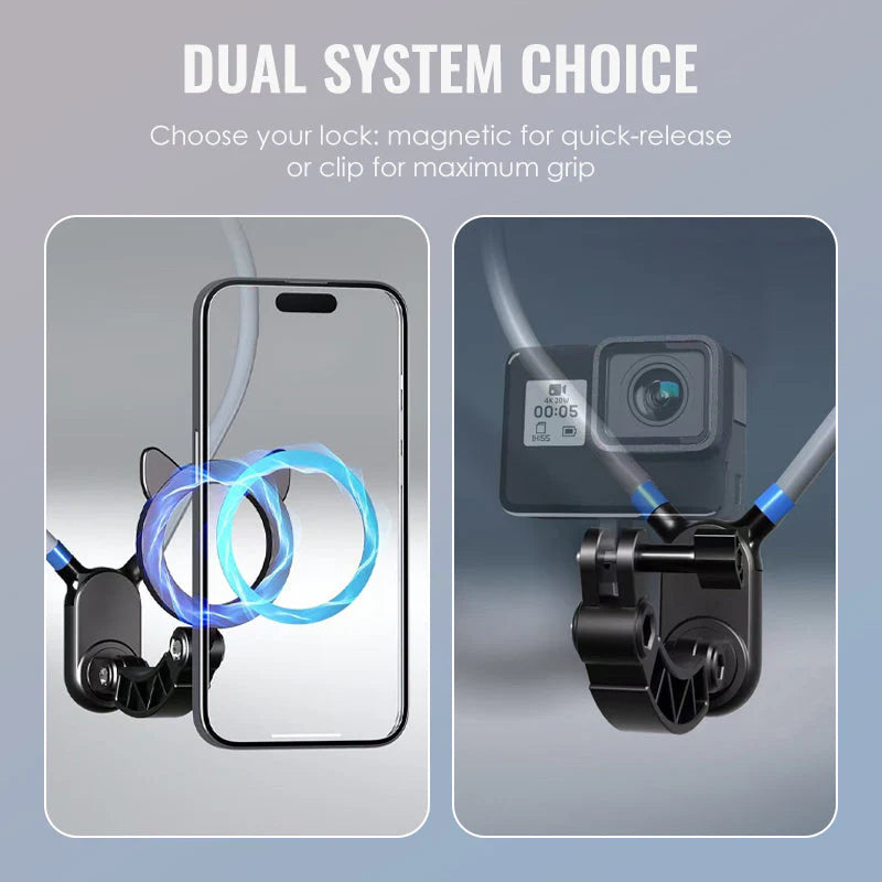 Magnetický držiak na telefón na krk s funkciou handsfree