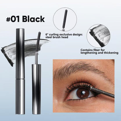 24 HR Waterproof 3D Natural Curling & Extension Eyelash Iron Mascara