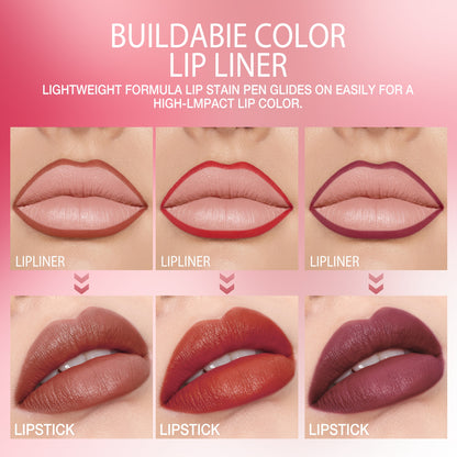 Dvanásťfarebný šikmý rotujúci matný rúž